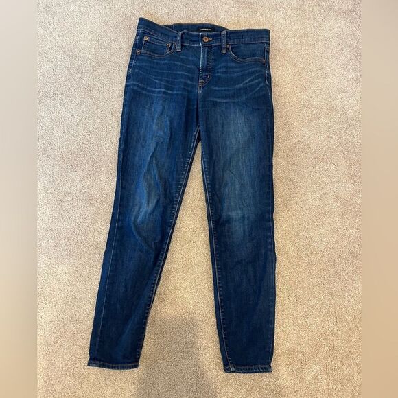 J.Crew Jeans High Rise Toothpick dark blue‎ denim size 28 - Picture 1 of 7